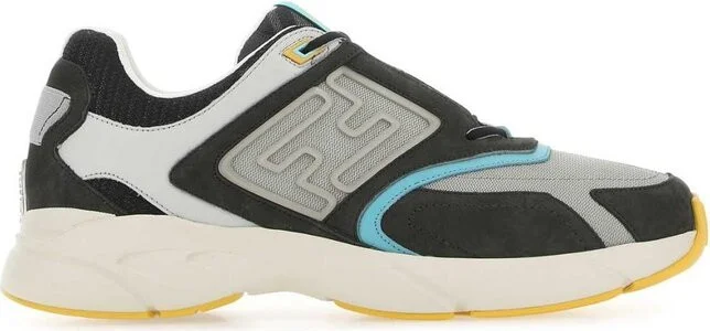 Fendi Faster FF-Embossed Detailed Low-Top Sneakers