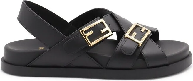 Fendi Feel Cross-Over Slides