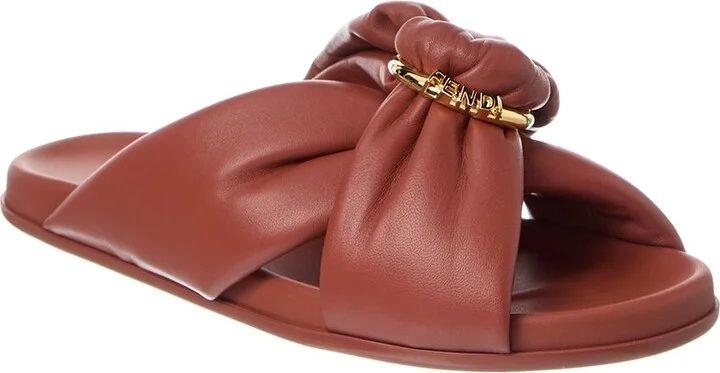 Fendi Feel Leather Sandal