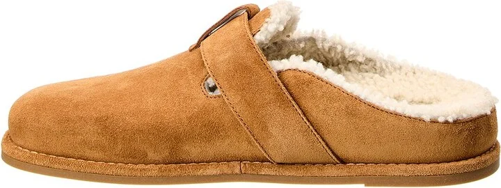 Fendi Feel Suede & Shearling Sabot - Image 2