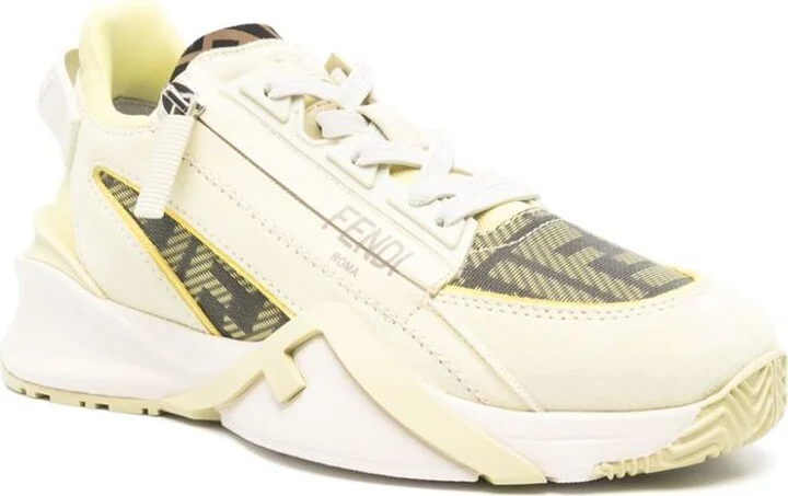 Fendi Fendi Flow Leather Sneakers - Image 3