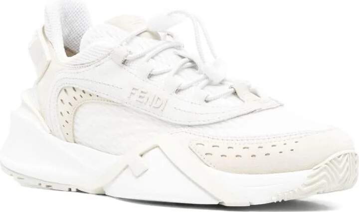 Fendi Fendi Flow Leather Sneakers - Image 3