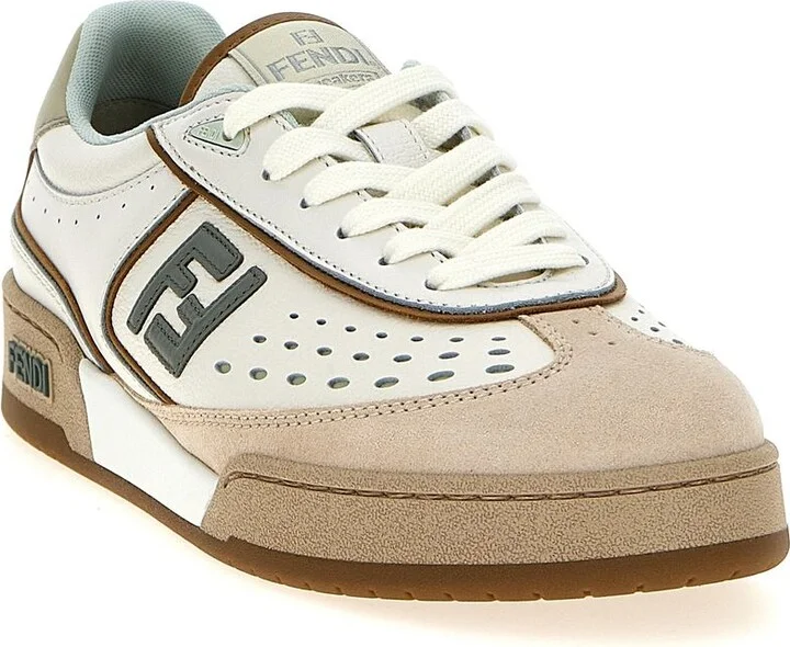Fendi Fendi Match Leather Sneakers - Image 2