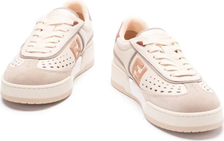 Fendi Fendi Match Leather Sneakers - Image 3