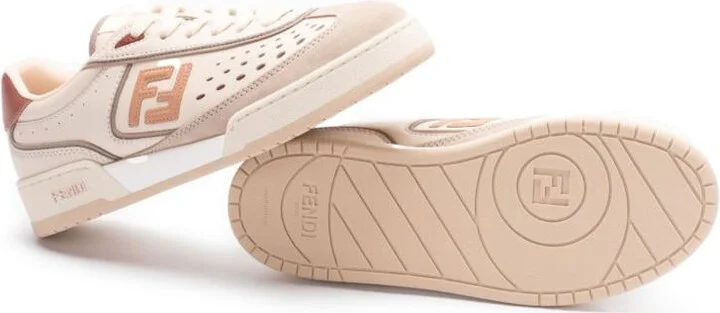 Fendi Fendi Match Leather Sneakers - Image 5