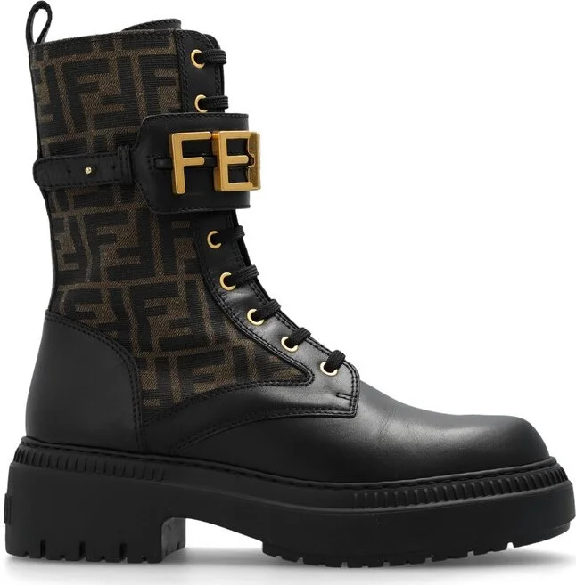 Fendi Fendigraphy Biker Boots