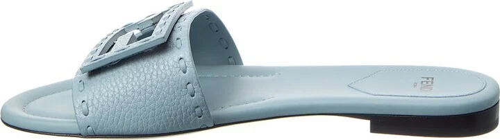 Fendi Ff Baguette Leather Sandal - Image 2