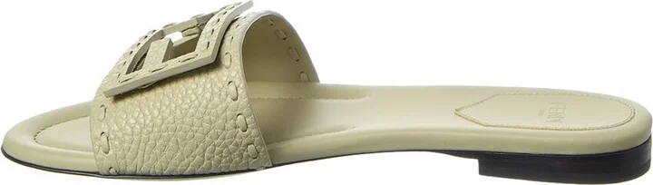 Fendi Ff Baguette Leather Sandal - Image 2
