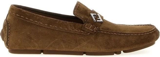 Fendi FF Drivers Slip-On Loafers