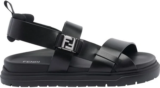 Fendi FF Interwoven Bands Sandals