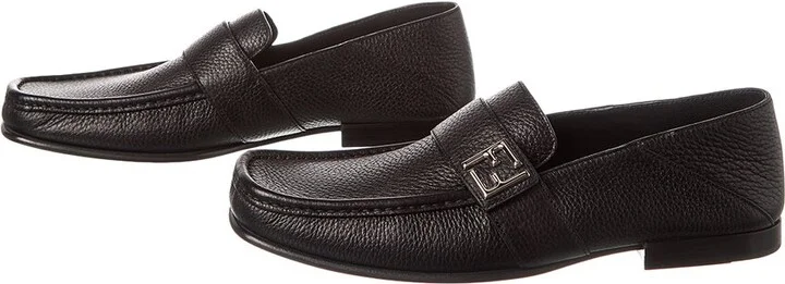 Fendi Ff Leather Loafer (Authentic Pre-Loved) - Image 2