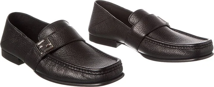Fendi Ff Leather Loafer (Authentic Pre-Loved)