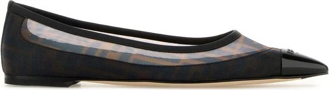 Fendi FF Mesh Ballet Flats