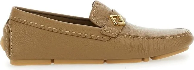 Fendi FF Plaque Driving Loafers