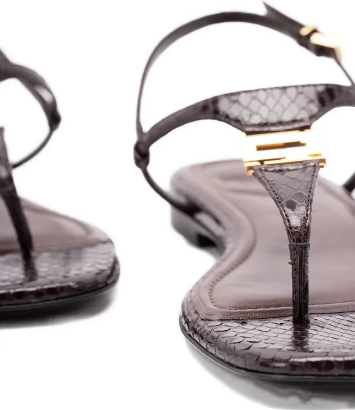 Fendi Ffold Ayers Flip-Flops Shoes - Image 3