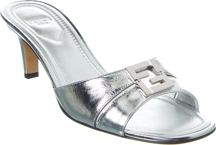 FENDI FFold Leather Sandal