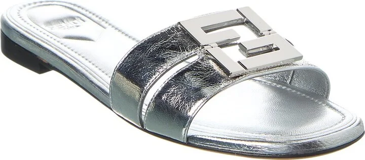 FENDI FFold Leather Sandal