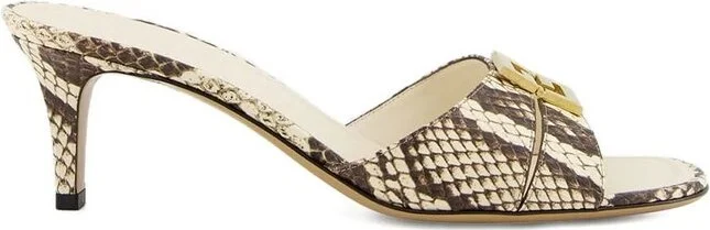 Fendi FFold Printed Slip-On Sandals