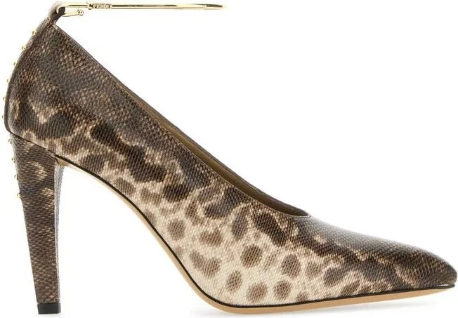 Fendi Filo Ankle Strap Pumps
