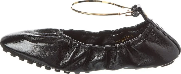 Fendi Filo Leather Ballerina Flat - Image 2