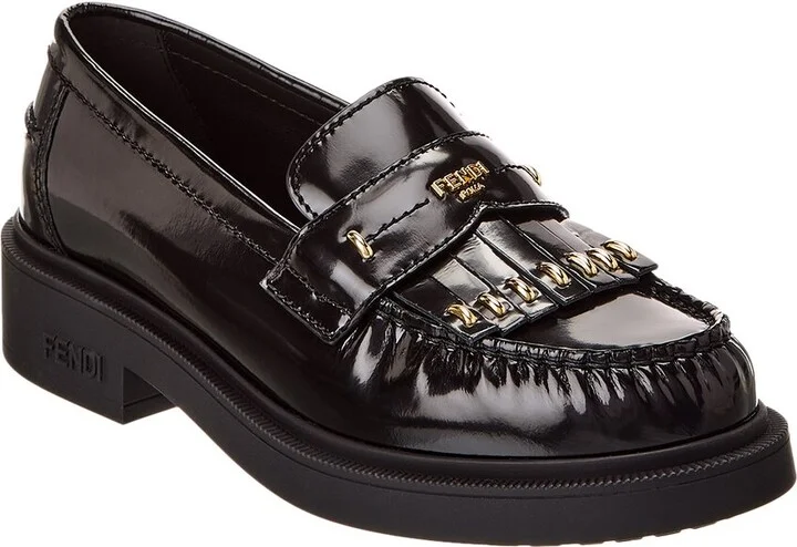 Fendi Filo Leather Loafer