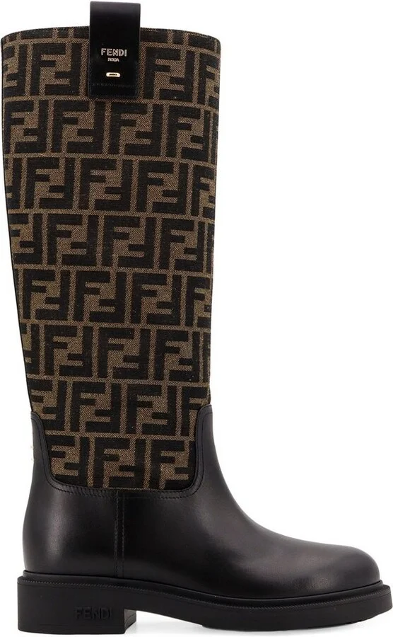 Fendi Filo Panelled Boots