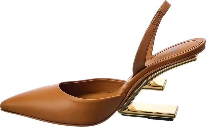 Fendi First Leather Slingback Pump - Image 2