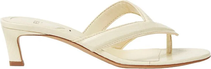 Fendi Fling Medium-Heeled Thong Sandals Shoes