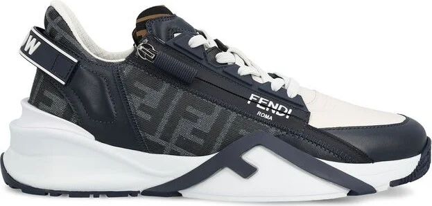 Fendi Flow FF Jacquard Lace-Up Sneakers