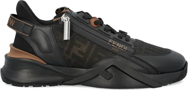 Fendi Flow FF Jacquard Low-Top Sneakers