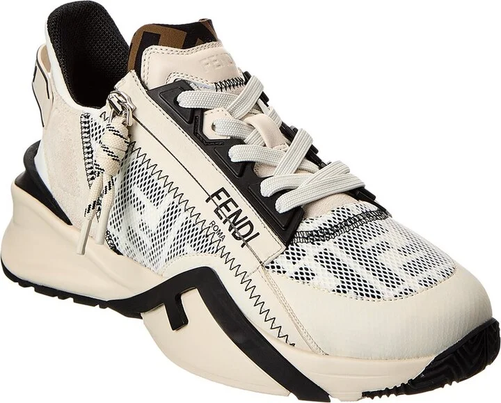 FENDI Flow Leather Sneaker