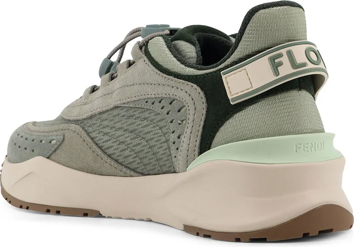 Fendi Flow Mesh And Suede Sneaers - Image 3