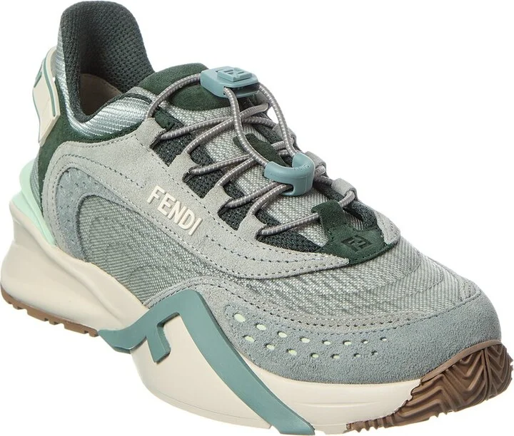 Fendi Flow Mesh & Suede Sneaker