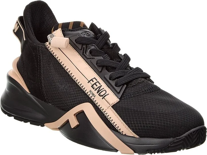 Fendi Flow Nylon & Suede Sneaker