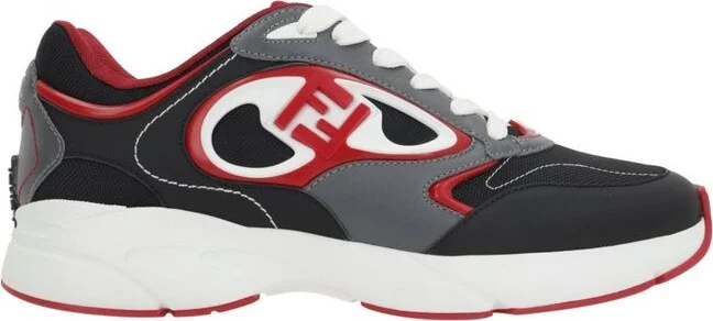 Fendi Forward Lace-Up Sneakers