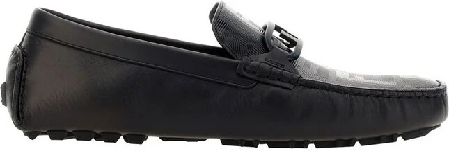Fendi Logo Detailed Slip-On Loafers