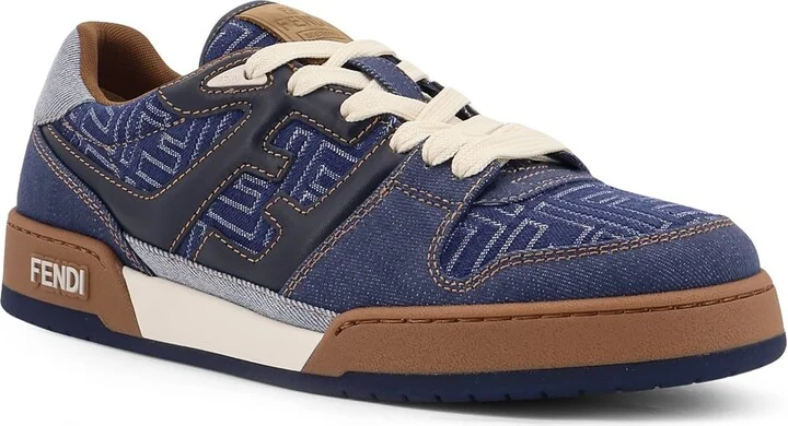 Fendi Match Denim Sneakers - Image 2