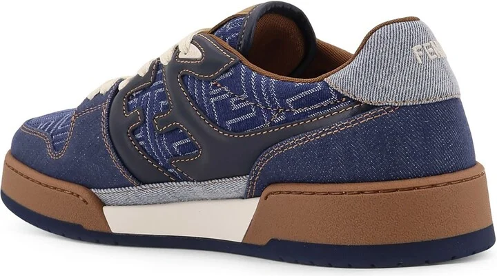 Fendi Match Denim Sneakers - Image 3