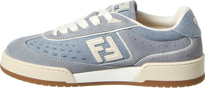 Fendi Match Denim & Suede Sneaker - Image 2