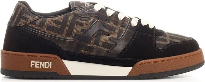 Fendi Match FF Jacquard Low-Top Sneakers