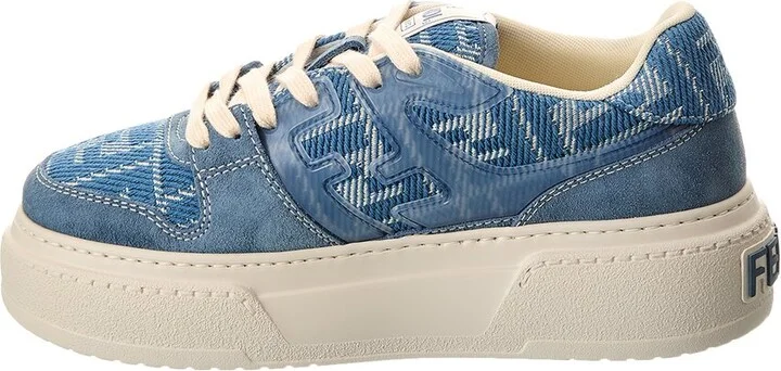 Fendi Match Ff Jacquard & Suede Platform Sneaker - Image 2
