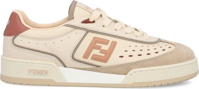 Fendi Match Lace-Up Sneakers