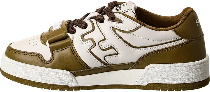 Fendi Match Leather Sneaker - Image 2