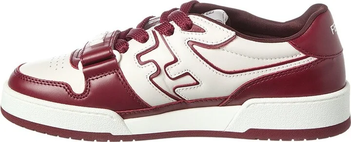 Fendi Match Leather Sneaker - Image 2