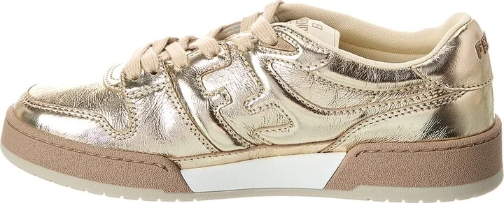 Fendi Match Leather Sneaker - Image 2