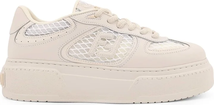 Fendi Match Leather Sneakers