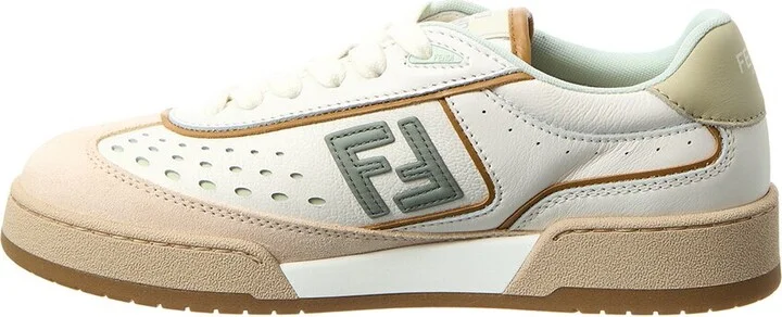 Fendi Match Leather & Suede Sneaker - Image 2