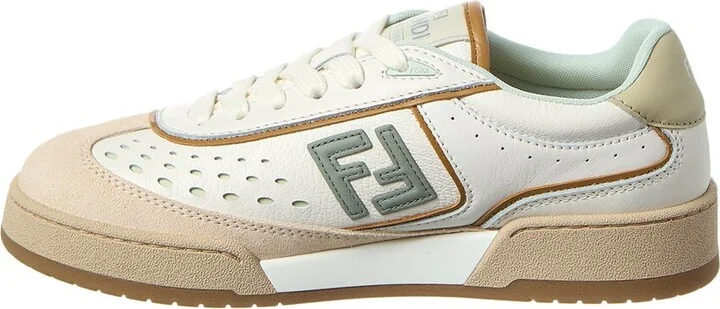 Fendi Match Leather & Suede Sneaker - Image 2