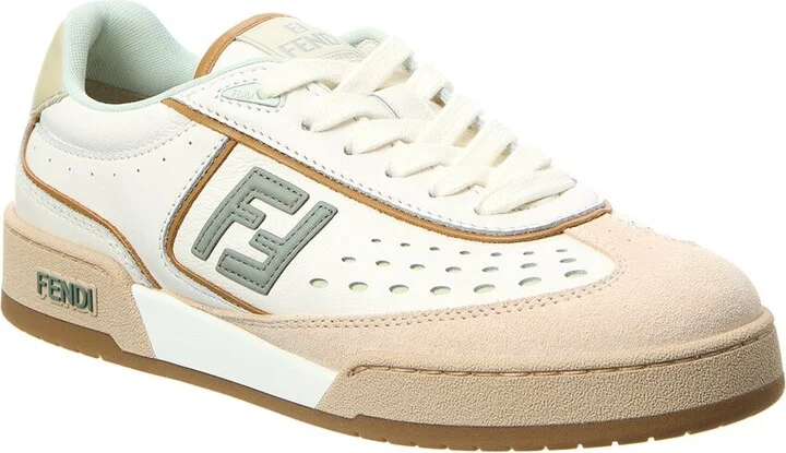 Fendi Match Leather & Suede Sneaker