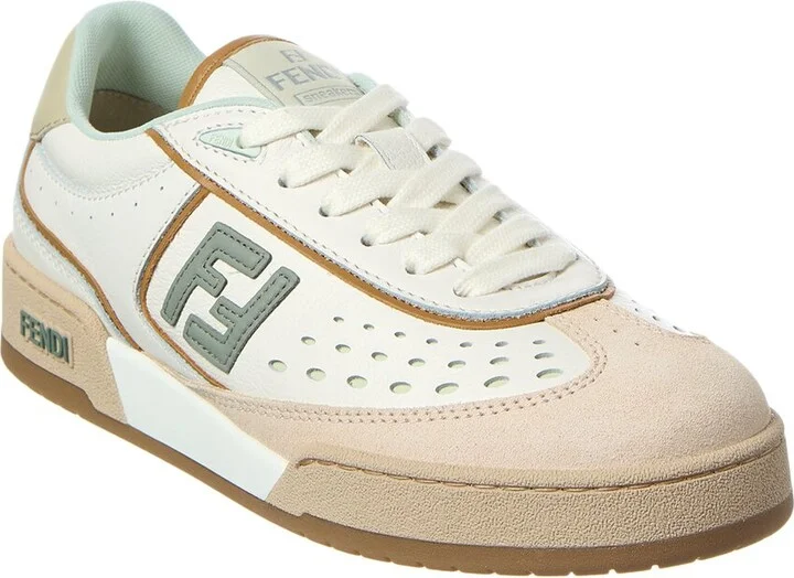 Fendi Match Leather & Suede Sneaker